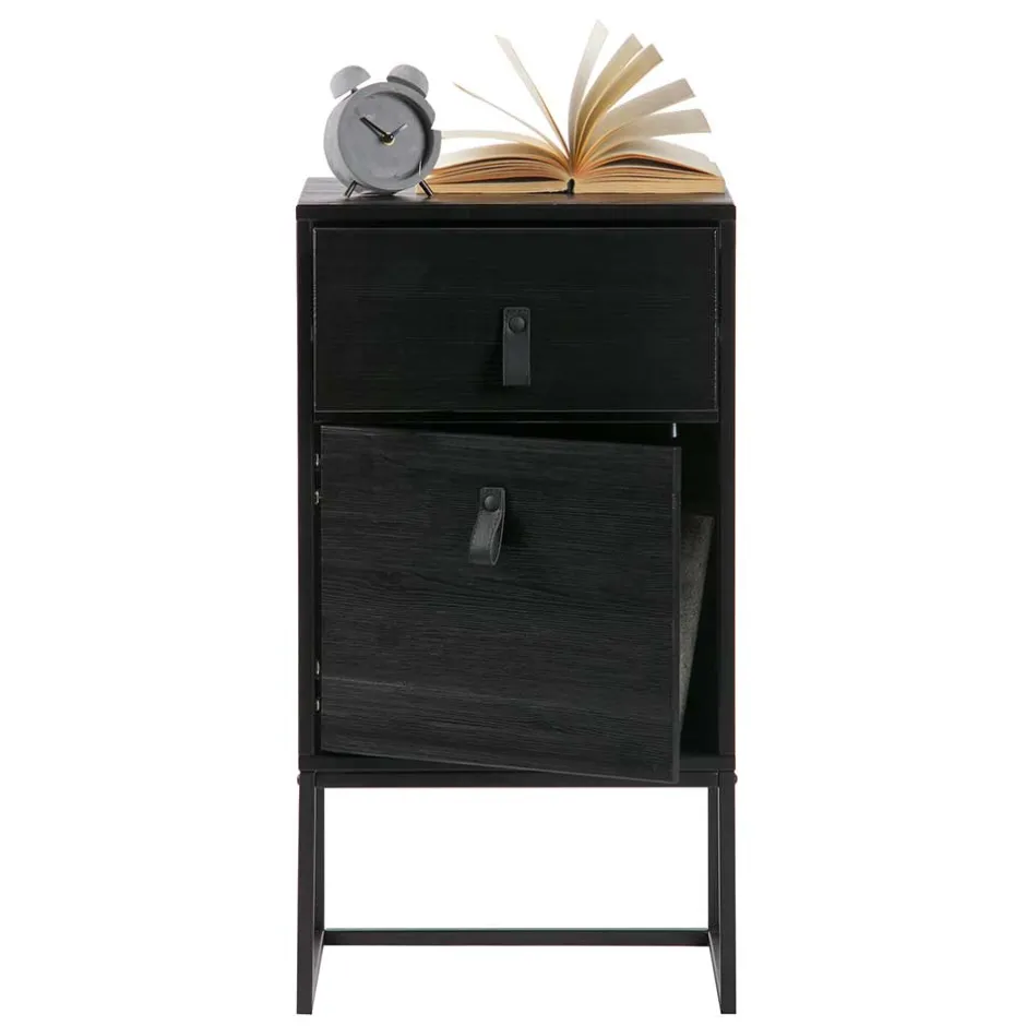 Wohnen 40x74x35 Hochkommode mit Bügelgestell - Clewono