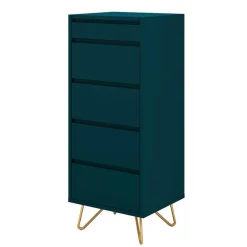 Wohnen 45x110x40 Hochkommode mit Klapp-Spiegel - Acess