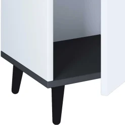 Wohnen 32x97x28 Hochkommode mit Tür & zwei Schubladen - Rondja