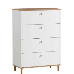 80x117x40 Hochkommode mit vier Schubladen - Ambreros^Wohnen Discount