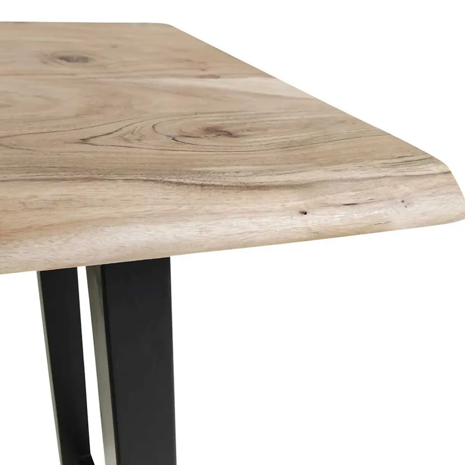 125x112x51 Hochtisch aus Akazie Baumkante - Clause^Wohnen Hot