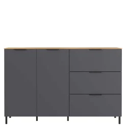 151x98x40 Hohe Kombi-Kommode in Dunkelgrau - Lurys^Wohnen New