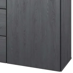 132x93x38 Hohe Kombi-Kommode in Eiche Grau - Carika^Wohnen Outlet