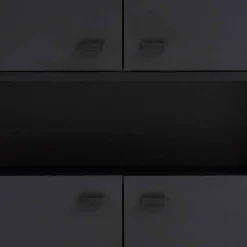 Wohnen 60x186x33 Hoher Schuhschrank mit 4 Türen & Fach - Anderian