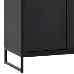 Wohnen 60x186x33 Hoher Schuhschrank mit 4 Türen & Fach - Anderian