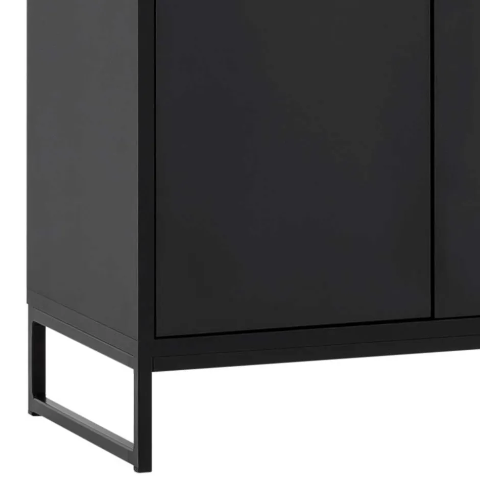 Wohnen 60x186x33 Hoher Schuhschrank mit 4 Türen & Fach - Anderian