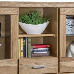 Wohnen 158x140x40 Holz Highboard aus Wildeiche - Maila