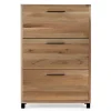 Wohnen 83x124x28 Holz Schuhschrank aus Balkeneiche - Alsbetas