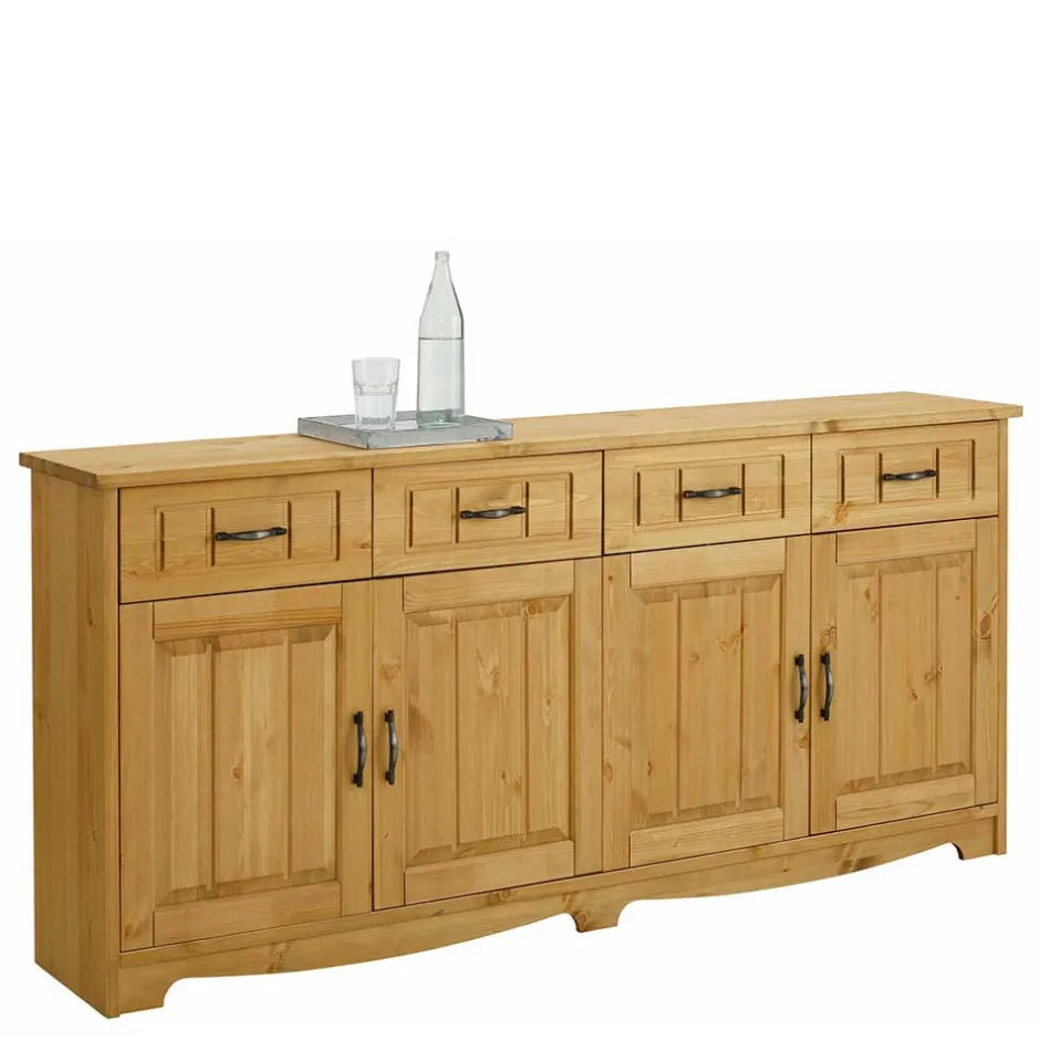 194x89x37 Holz Sideboard aus Kiefer Natur - Vanpos^Wohnen Outlet
