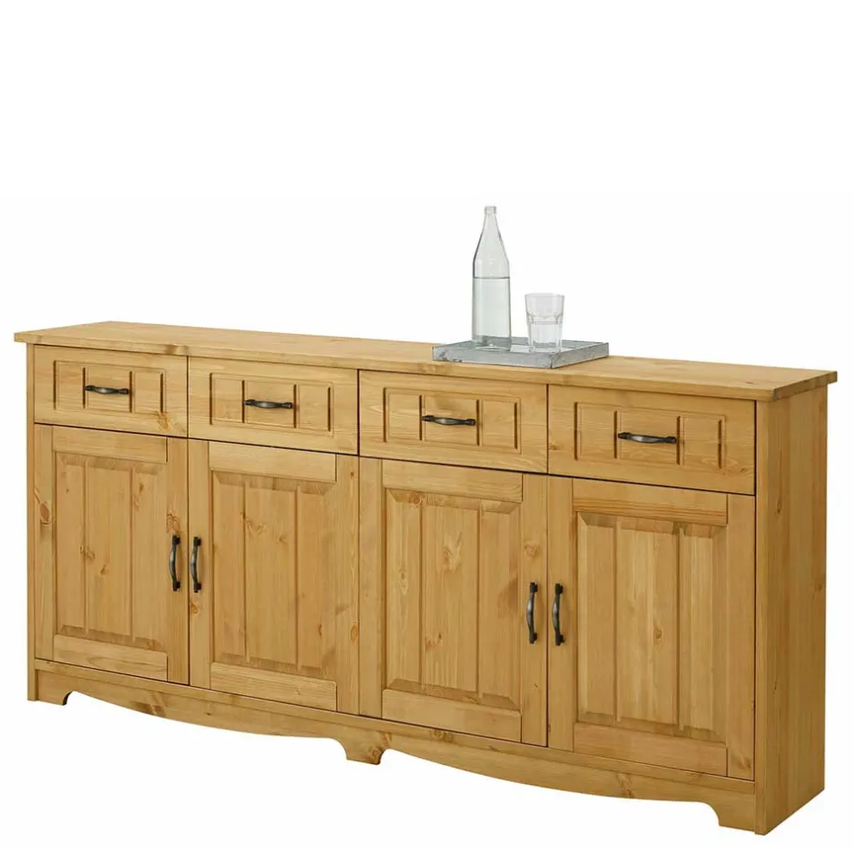 194x89x37 Holz Sideboard aus Kiefer Natur - Vanpos^Wohnen Outlet