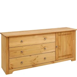 152x68x38 Holzkommode mit 3 breiten Schubladen - Imressa^Wohnen Hot
