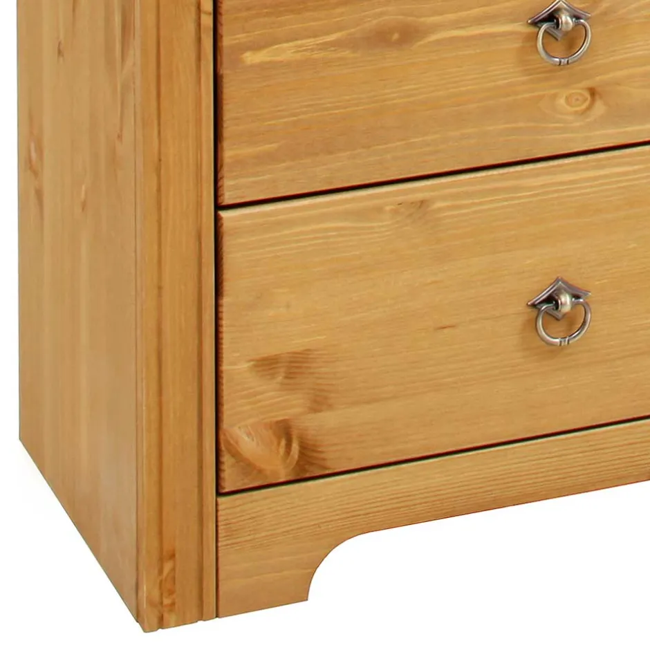 152x68x38 Holzkommode mit 3 breiten Schubladen - Imressa^Wohnen Hot