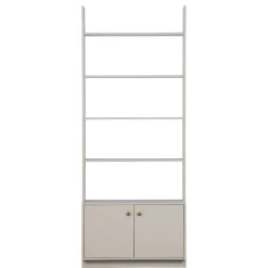 80x200x35 Holzregal in Grau im Skandi Design - Huvina^Wohnen