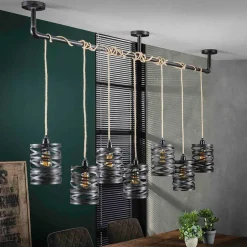 157x150x15 Industrial Hängelampe 7-flammig - Pyrko^Wohnen Clearance