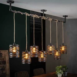 157x150x15 Industrial Hängelampe 7-flammig - Pyrko^Wohnen Clearance