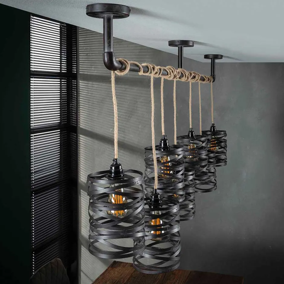 157x150x15 Industrial Hängelampe 7-flammig - Pyrko^Wohnen Clearance