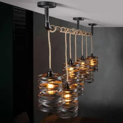 157x150x15 Industrial Hängelampe 7-flammig - Pyrko^Wohnen Clearance