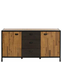 Wohnen 150x80x45 Industrial Kommode aus Holz & Metall - Nadeicra