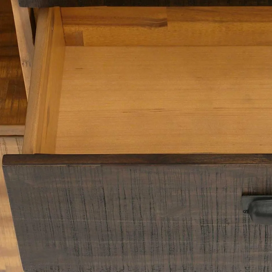 Wohnen 150x80x45 Industrial Kommode aus Holz & Metall - Nadeicra