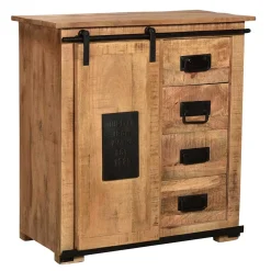 77x80x38 Industrial Kommode mit Schiebetür - Eswan^Wohnen Clearance