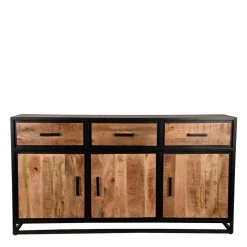 Wohnen 170x90x45 Industrial Sideboard mit Bügelgestell aus Metall - Piatrasun