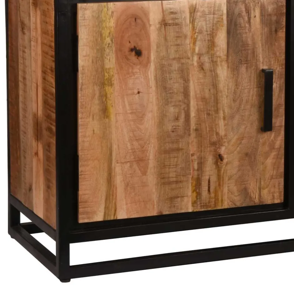 Wohnen 170x90x45 Industrial Sideboard mit Bügelgestell aus Metall - Piatrasun