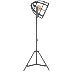 55x170x55 Industrial Stehlampe aus schwarzem Metall - Sucaeva^Wohnen