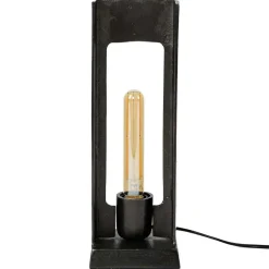 13x37x13 Industrial Tischlampe in Schwarz Nickel - Julesta^Wohnen Sale