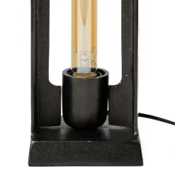 13x37x13 Industrial Tischlampe in Schwarz Nickel - Julesta^Wohnen Sale