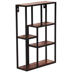 40x60x13 Industrial Wandregal mit 5 Fächern - Mendoza^Wohnen Outlet