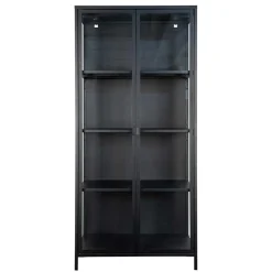 80x175x35 Industry Vitrine aus Glas & Stahl - Nikosia^Wohnen Clearance