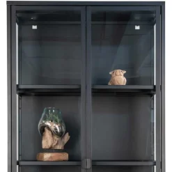 80x175x35 Industry Vitrine aus Glas & Stahl - Nikosia^Wohnen Clearance