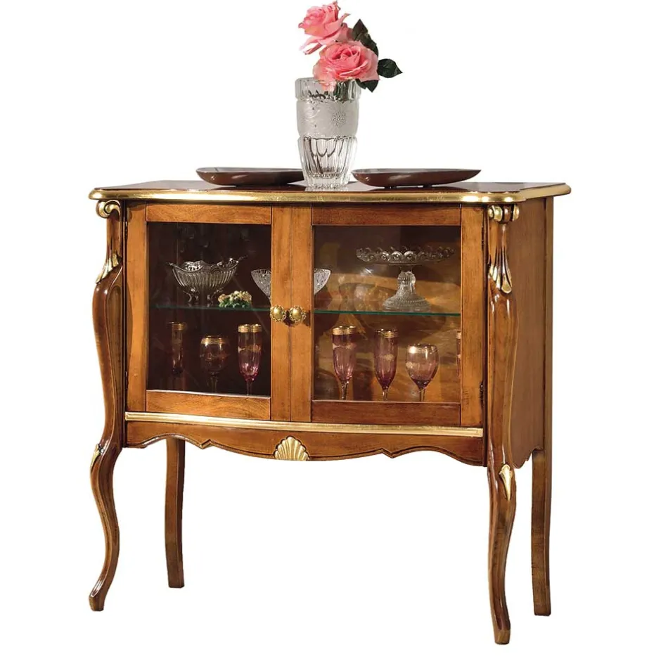 Wohnen 108x100x40 Italienische Vitrine 2-türig - Carlenna I