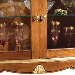 Wohnen 108x100x40 Italienische Vitrine 2-türig - Carlenna I