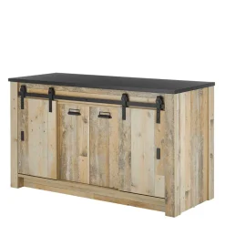 161x93x64 Küche Anrichte in Holz verwittert - Garisa^Wohnen Online