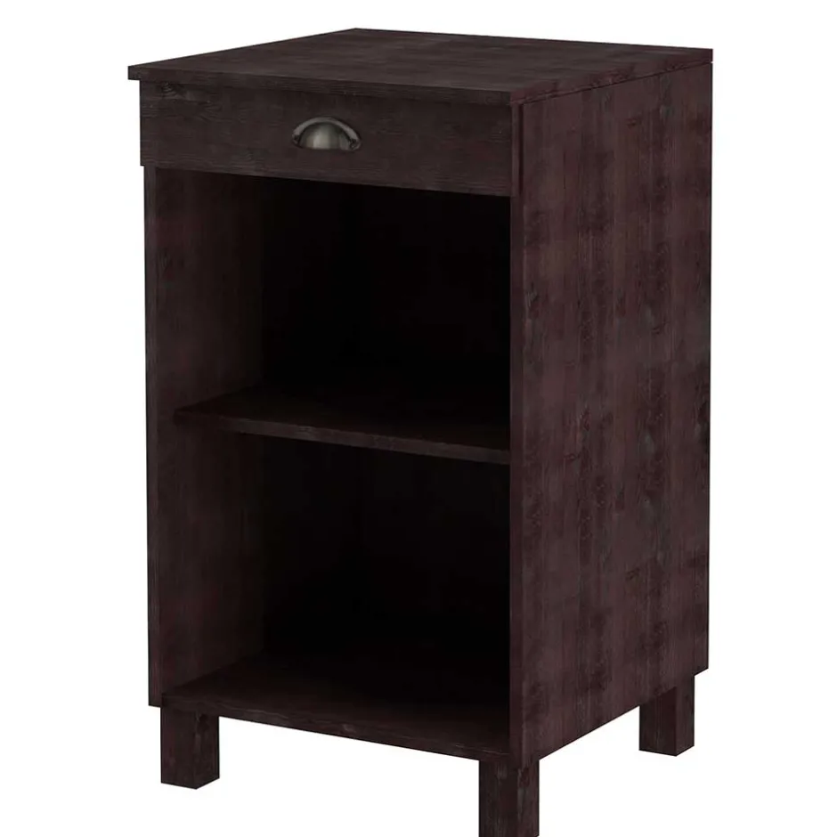 Wohnen 50x85x50 Küche Regal in Wenge Braun - Srelia