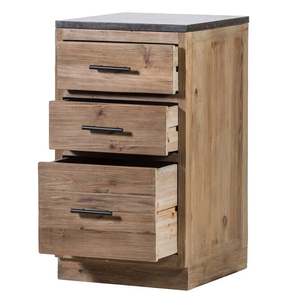 50x90x59 Küche Unterschrank mit drei Schubladen - Macsena^Wohnen Outlet