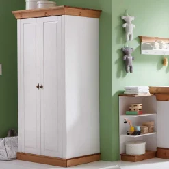 108x203x63 Kinder Kleiderschrank zweifarbig - Sibiuta^Wohnen New