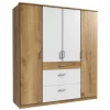 179x199x58 Kleiderschrank 4 Türen & 3 Schubladen - Curacao^Wohnen Clearance