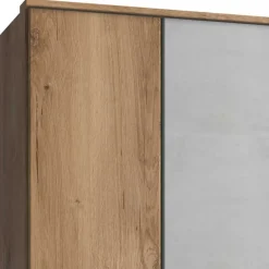 179x199x58 Kleiderschrank in Holzoptik Plankeneiche - Anca^Wohnen Discount