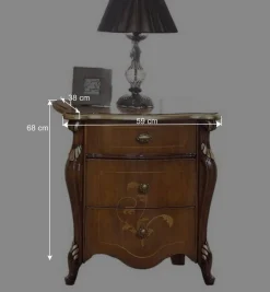 Wohnen 59x68x38 Kleine Kommode in italienischem Design - Carlenna