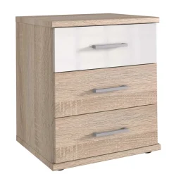 Wohnen 46x58x40 Kleine Kommode mit drei Schubladen - Fabricus