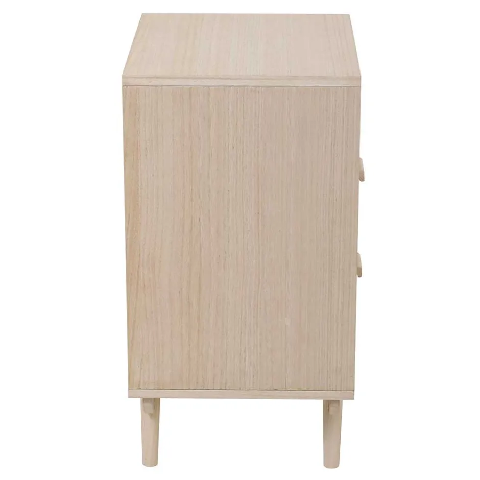 Wohnen 40x68x36 Kleine Kommode mit Fach & 2 Schubladen - Oncinasa