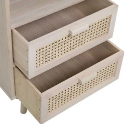 Wohnen 40x68x36 Kleine Kommode mit Fach & 2 Schubladen - Oncinasa