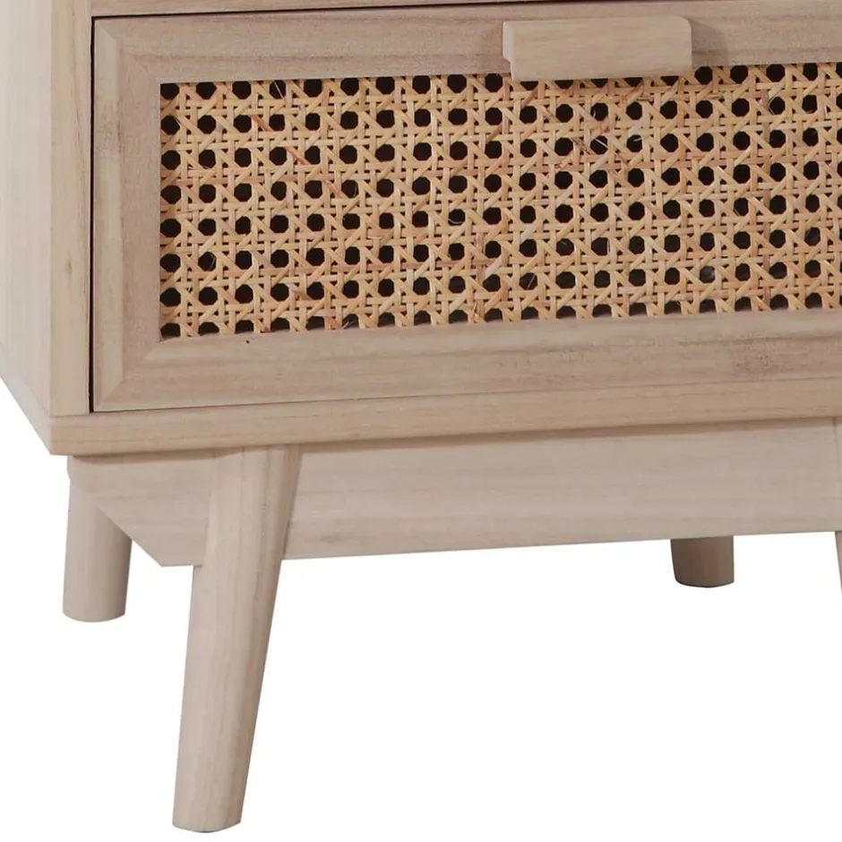 Wohnen 40x68x36 Kleine Kommode mit Fach & 2 Schubladen - Oncinasa