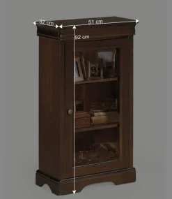 51x92x32 Kleine Vitrine mit einer Glastür - Lemerzi^Wohnen Best