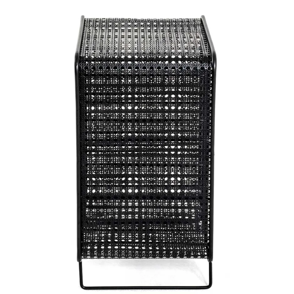 Wohnen 30x46x24 Kleines Flaschenregal in Schwarz - Selvas