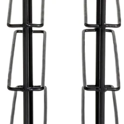 Wohnen 30x46x24 Kleines Flaschenregal in Schwarz - Selvas