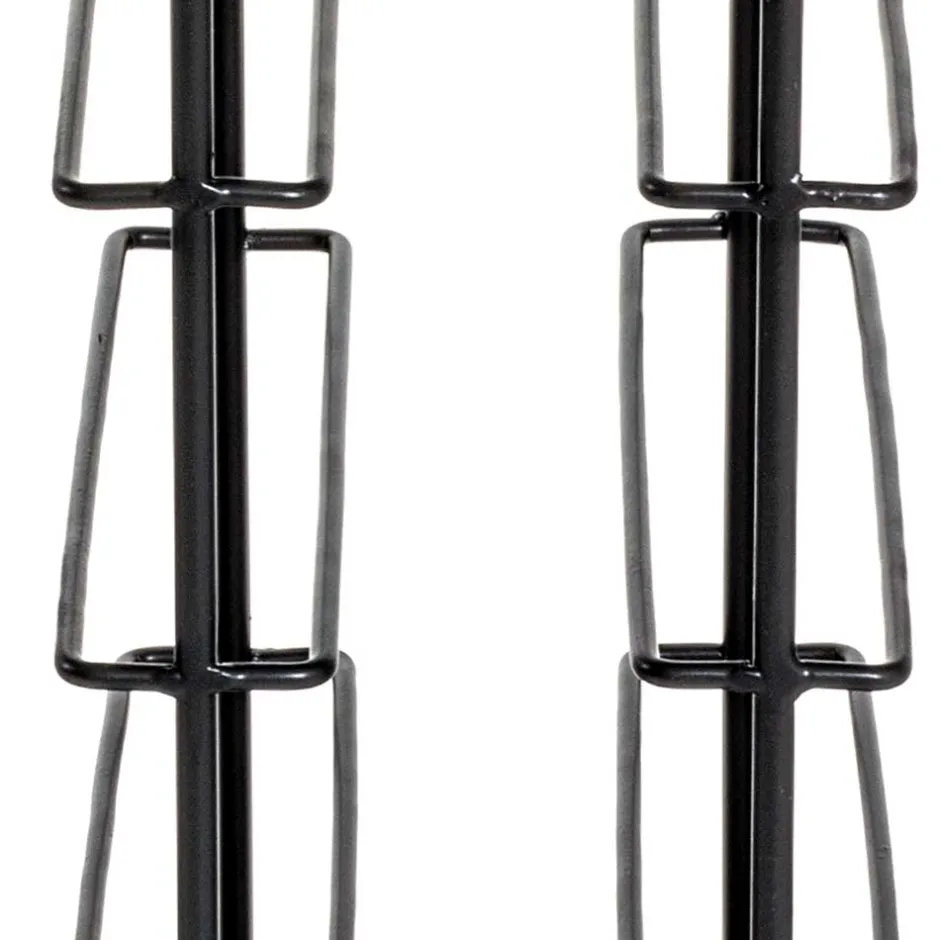 Wohnen 30x46x24 Kleines Flaschenregal in Schwarz - Selvas