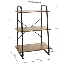 Wohnen 60x93x36 Kleines Regal - offenes Design - Levitanas